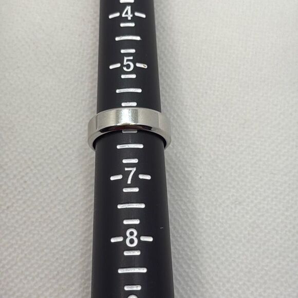 Brand New!! Size 6 Stainless steel plated beveled edge band - Picture 5 of 5